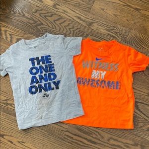 Nike shirt sleeve shirts. Size 6